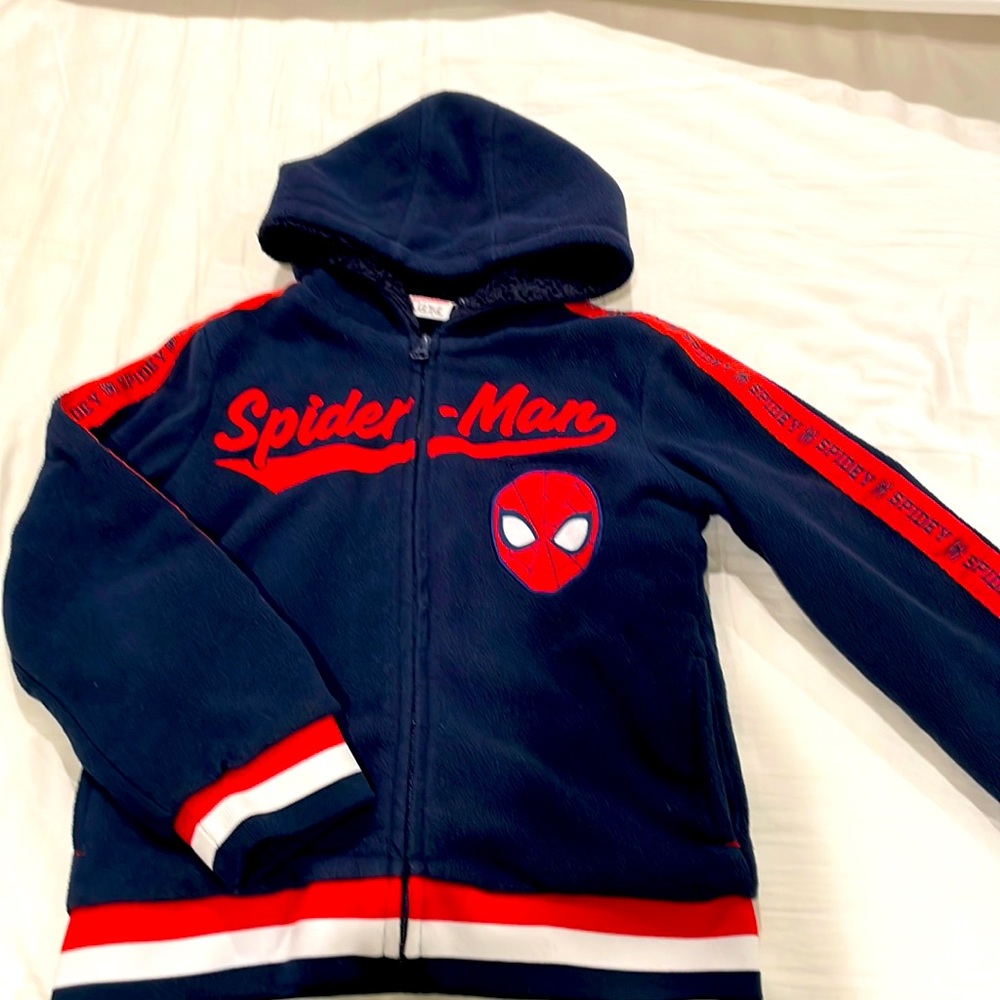 Cozy fleece/lined Spider-Man hoodie